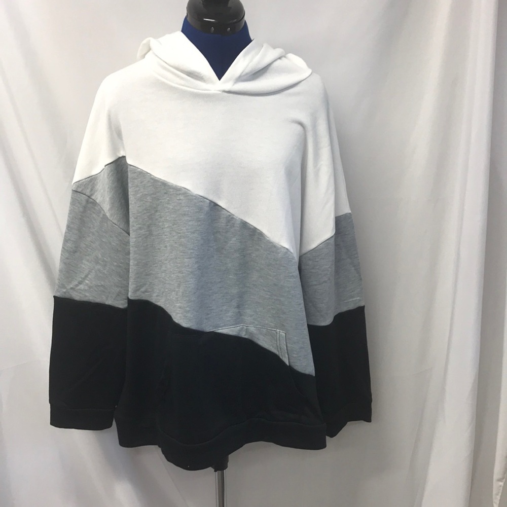 Shein Plus Cut and Sew Drop Shoulder Hoodie